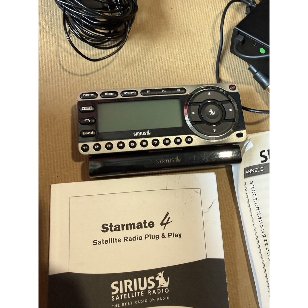 Sirius Starmate 4 Satellite Radio Receiver Vehicle Kit Plug Play